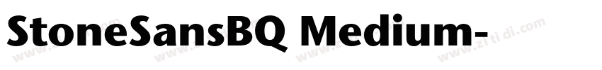 StoneSansBQ Medium字体转换
